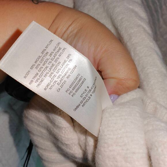 Sunday Best Wool Blend Cable knit Crew Neck Sweater Aritzia - Picture 6 of 6